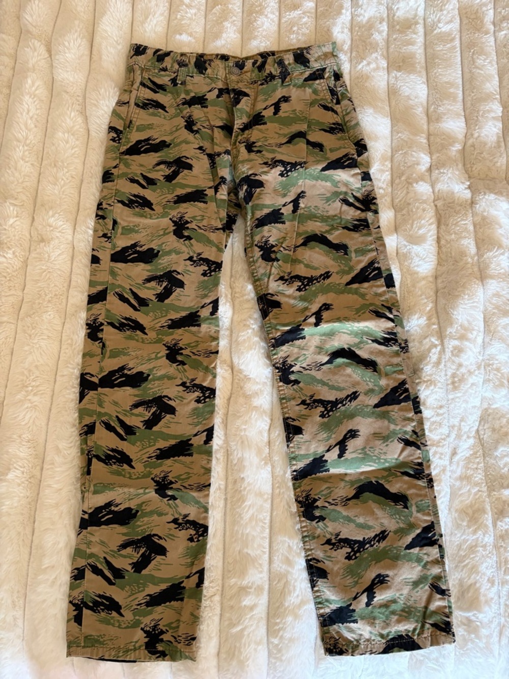 Levi  Green and Black Camo Jeans